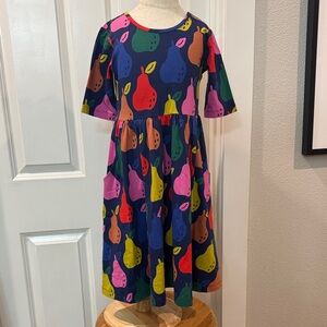 Hanna Andersson Multicolor Playful Dress Pear 8